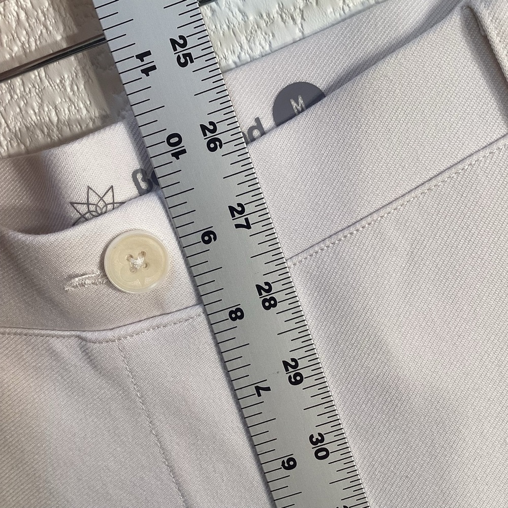 Betabrand Dress Yoga Pant White Straight Size Medium Petite W0076 - Picture 7 of 12